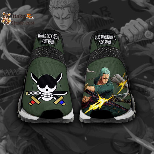 Custom Anime Shoes Featuring Roronoa Zoro from One Piece – Unique Footwear for Fans