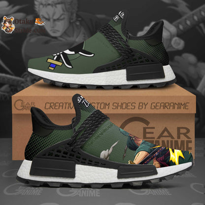 Custom Anime Shoes Featuring Roronoa Zoro from One Piece – Unique Footwear for Fans