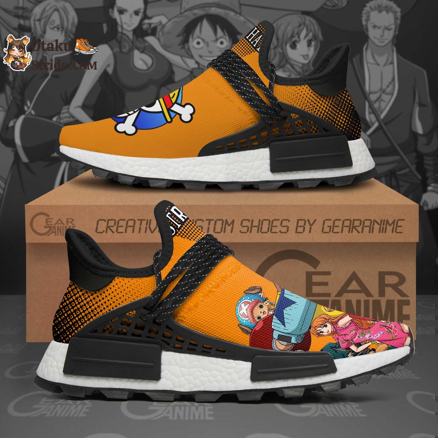 Custom Anime Shoes featuring Straw Hat Pirates from One Piece – TT11