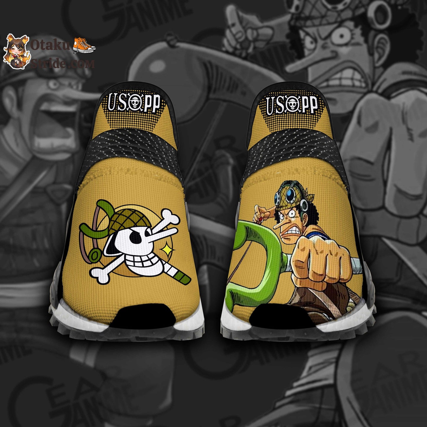 Custom Anime Shoes Featuring Usopp from One Piece