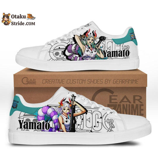 Custom Anime Skate Sneakers – Yamato OP Shoes for Otaku Fans