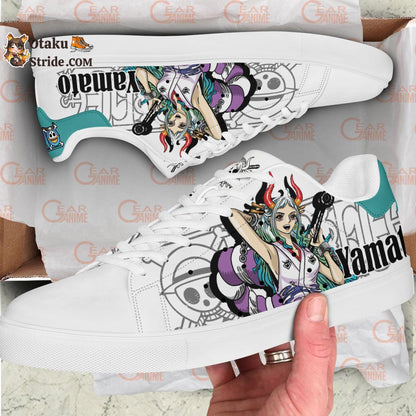 Custom Anime Skate Sneakers – Yamato OP Shoes for Otaku Fans