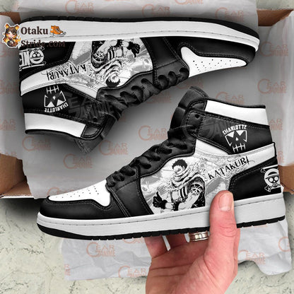 Custom Anime Sneakers – Charlotte Katakuri One Piece Manga Style Shoes