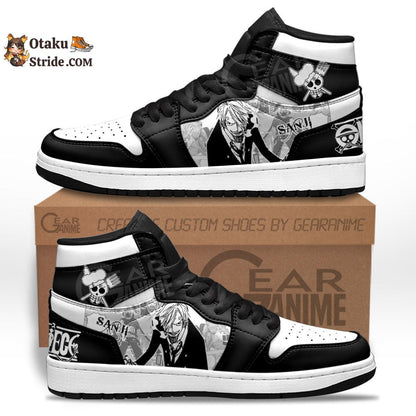 Custom Anime Sneakers – Sanji One Piece Manga Style Footwear