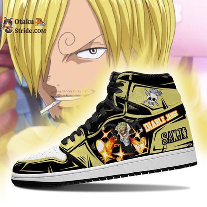 Custom Anime Sneakers – Vinsmoke Sanji Diable Jambe One Piece Shoes