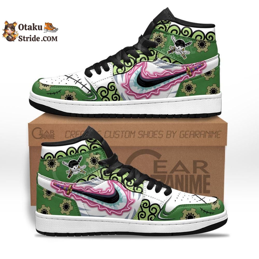 Custom Anime Sneakers – Zoro Enma Haki Wano Arc One Piece Shoes