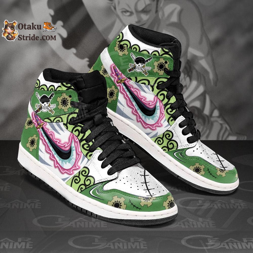 Custom Anime Sneakers – Zoro Enma Haki Wano Arc One Piece Shoes