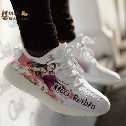 Custom Anime Sneakers Featuring Nico Robin from One Piece