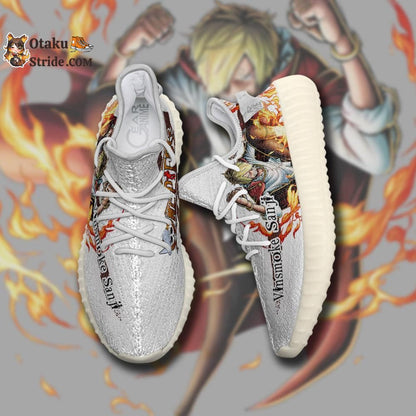 Custom Anime Sneakers Featuring Vinsmoke Sanji from One Piece – Unique Footwear for Fans