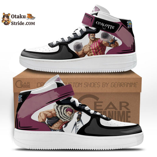 Custom Charlotte Katakuri Anime Sneakers – Air Mid One Piece Shoes