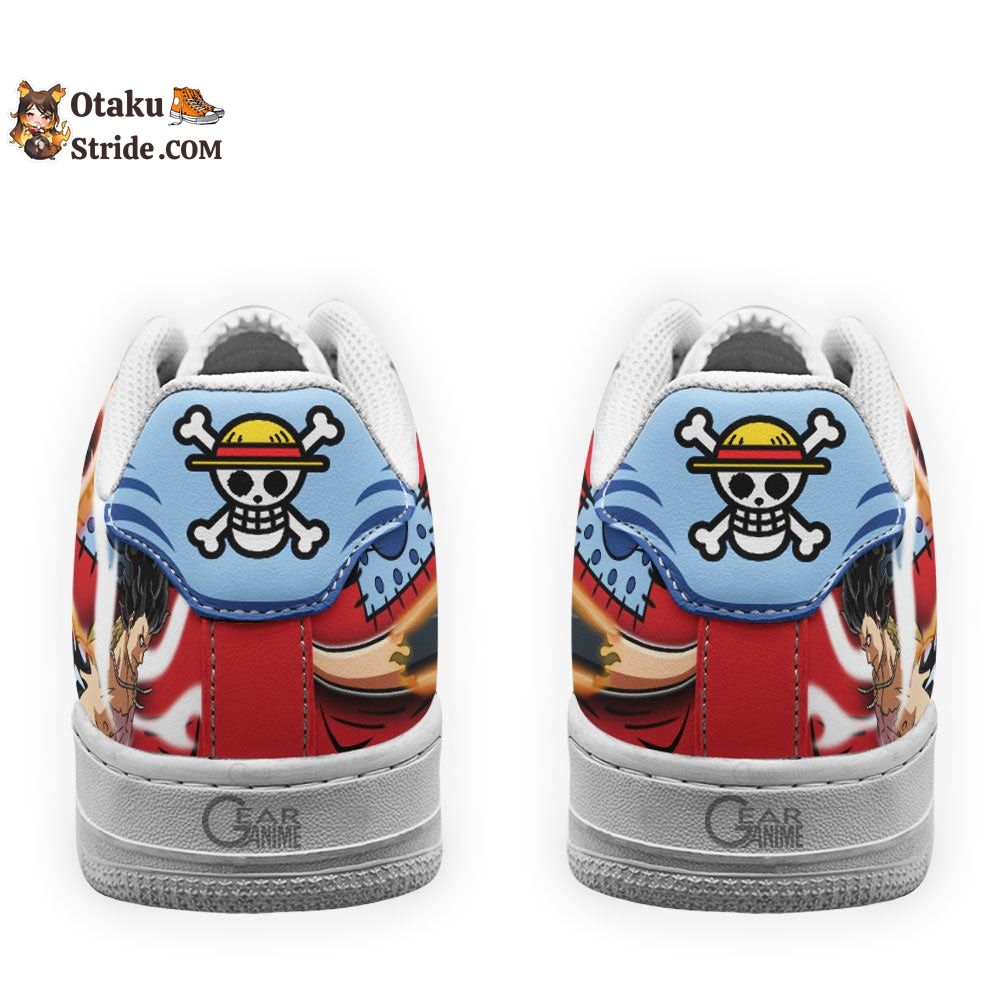 Custom Luffy Armament Haki Air Sneakers – One Piece Anime Shoes