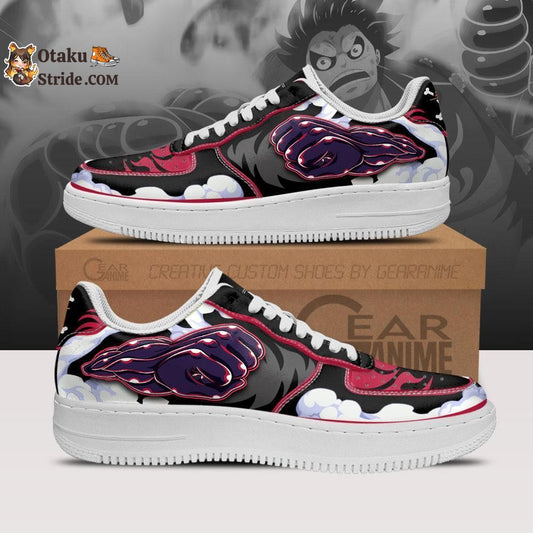 Custom Luffy Gear 4 Air Sneakers – Anime One Piece Shoes for Fans