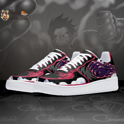 Custom Luffy Gear 4 Air Sneakers – Anime One Piece Shoes for Fans