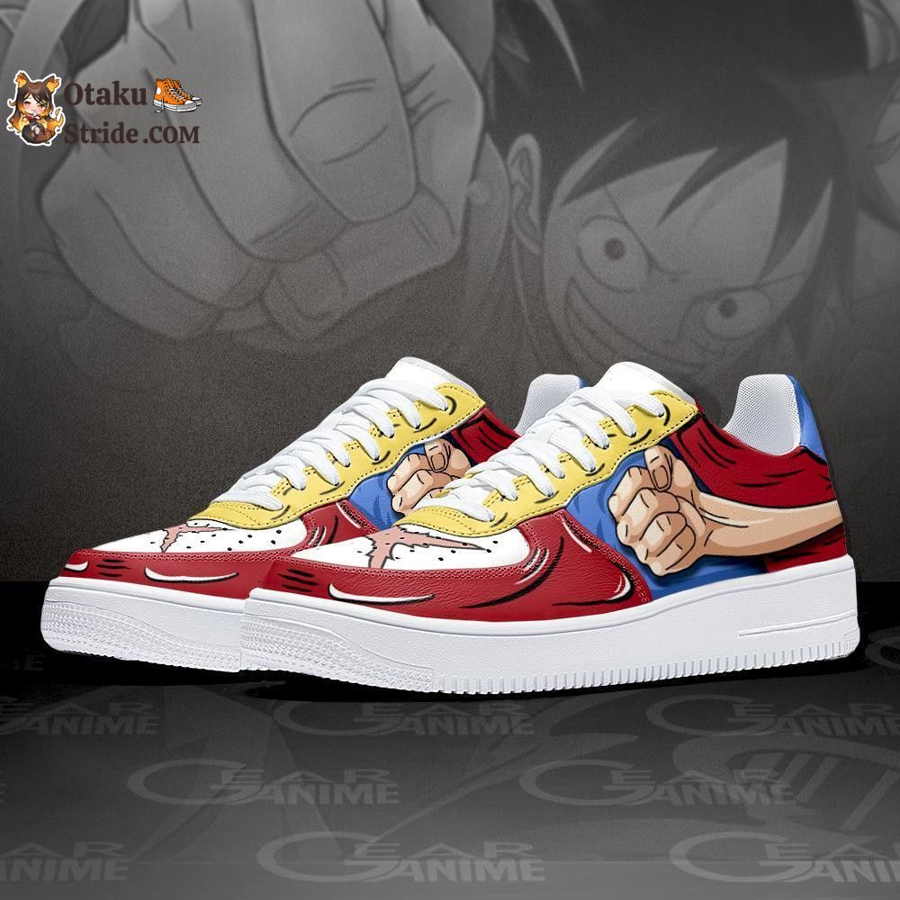 Custom Luffy Gomu Gomu Air Sneakers – Anime One Piece Shoes