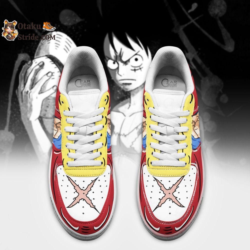 Custom Luffy Gomu Gomu Air Sneakers – Anime One Piece Shoes