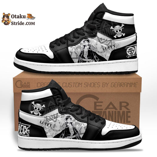 Custom Luffy Sneakers – One Piece Anime Shoes in Manga Style