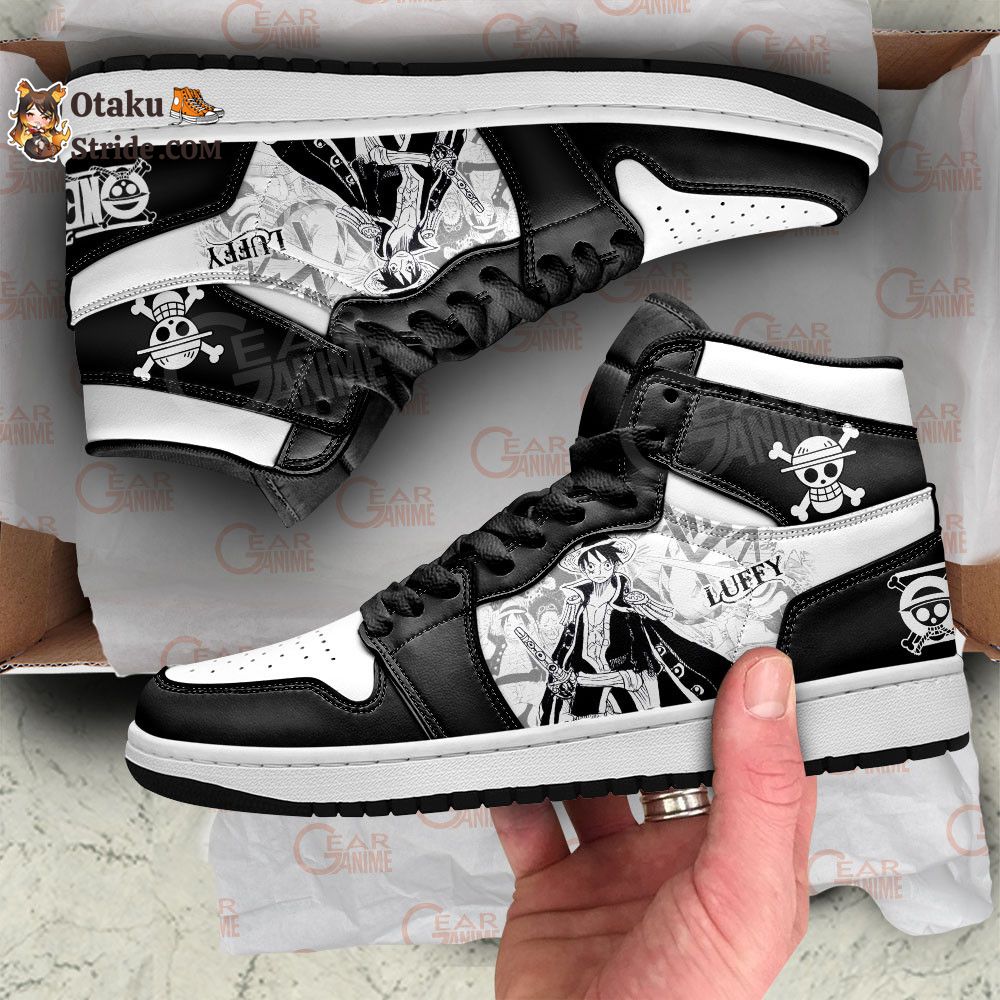 Custom Luffy Sneakers – One Piece Anime Shoes in Manga Style