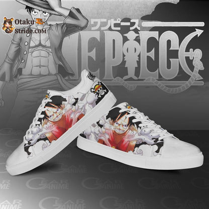 Custom Monkey D Luffy Anime Skate Shoes – One Piece Inspired Footwear