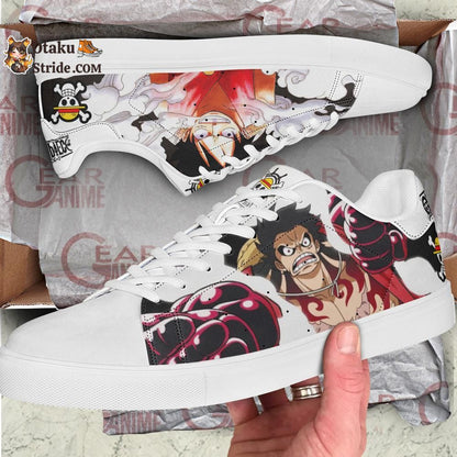 Custom Monkey D Luffy Anime Skate Shoes – One Piece Inspired Footwear