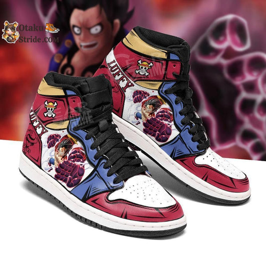 Custom Monkey D Luffy Anime Sneakers – Gear 4 One Piece Shoes