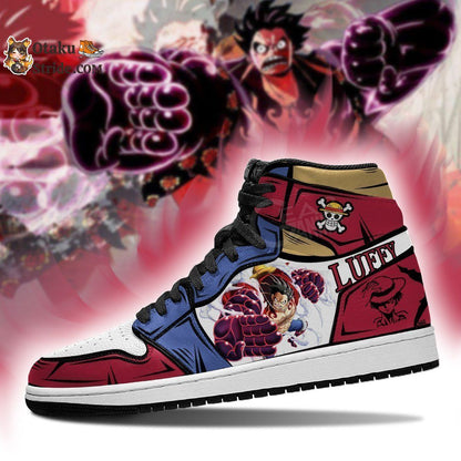 Custom Monkey D Luffy Anime Sneakers – Gear 4 One Piece Shoes