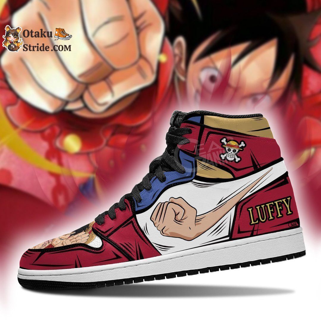 Custom Monkey D Luffy Anime Sneakers – Gomu Gomu One Piece Shoes