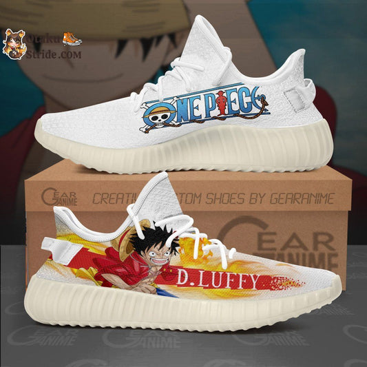 Custom Monkey D Luffy Anime Sneakers – One Piece Shoes for Fans
