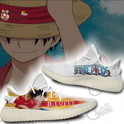 Custom Monkey D Luffy Anime Sneakers – One Piece Shoes for Fans