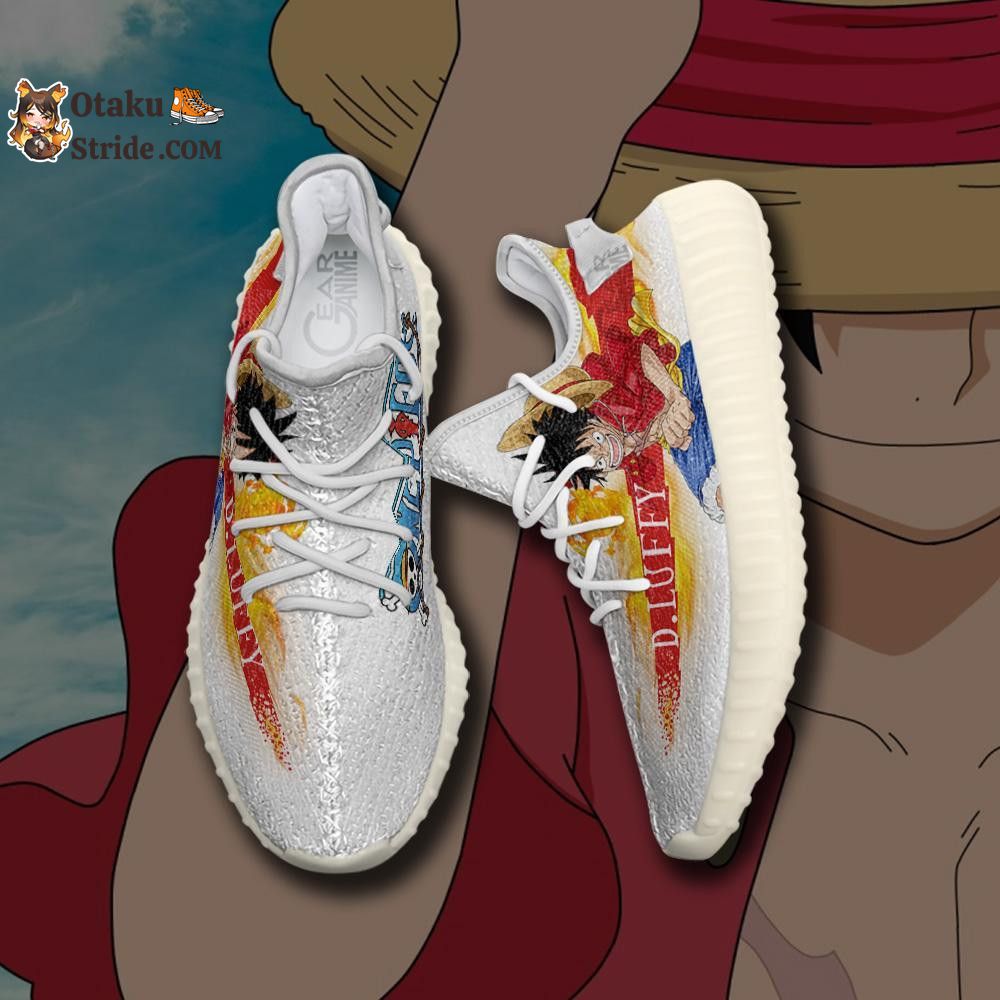 Custom Monkey D Luffy Anime Sneakers – One Piece Shoes for Fans