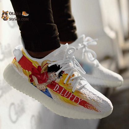 Custom Monkey D Luffy Anime Sneakers – One Piece Shoes for Fans