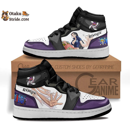 Custom Nico Robin Anime Sneakers – One Piece Shoes with Unique Design