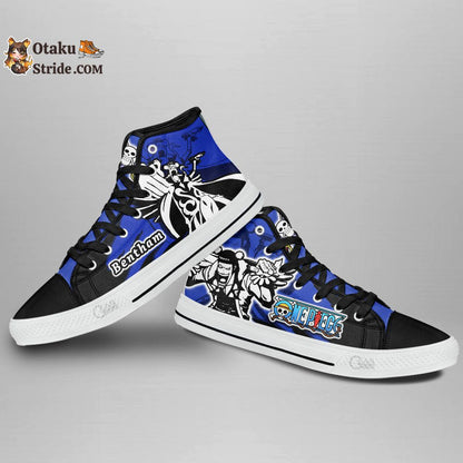 Custom One Piece Anime High Top Sneakers – Bentham Manga Mix Footwear