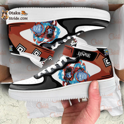 Custom One Piece Anime Jinbe Sneakers Air Mid – Unique Anime Footwear for Fans