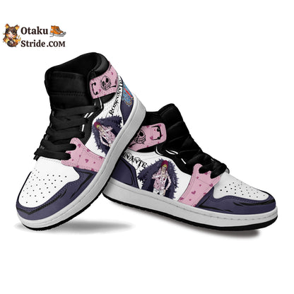 Custom One Piece Anime Kids Sneakers with Donquixote Rosinante Design – Unique Footwear