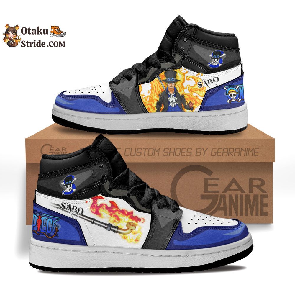 Custom One Piece Anime Sabo Sneakers for Exciting Footwear Experience.