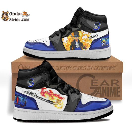 Custom One Piece Anime Sabo Sneakers for Exciting Footwear Experience.