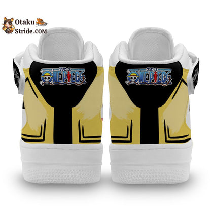 Custom One Piece Anime Sanji Sneakers – Air Mid Shoes