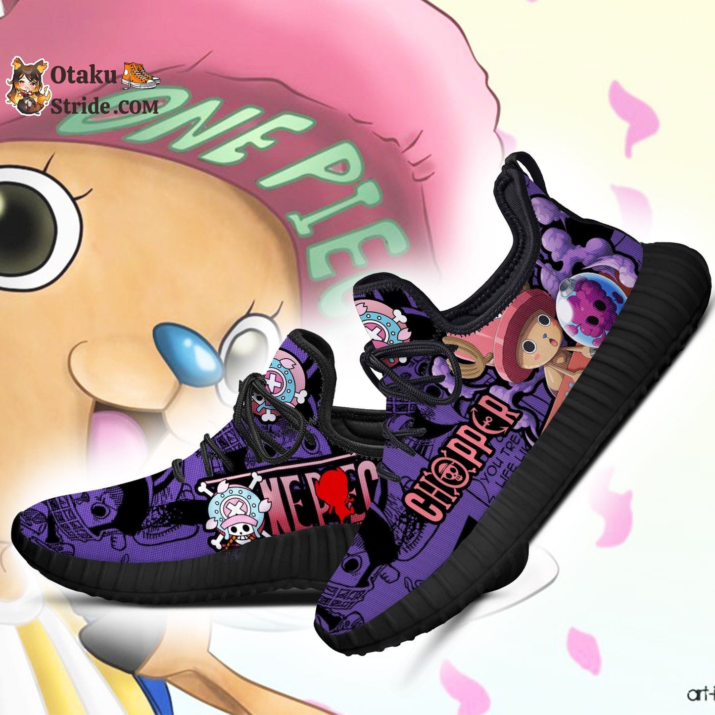 Custom One Piece Anime Shoes – Chopper Reze Design – Perfect Fan Gift Idea – TT04