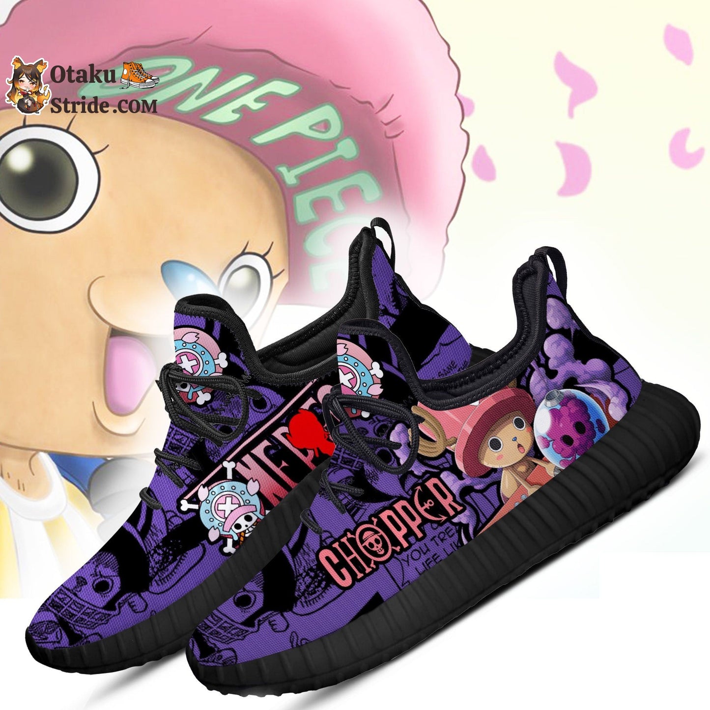 Custom One Piece Anime Shoes – Chopper Reze Design – Perfect Fan Gift Idea – TT04