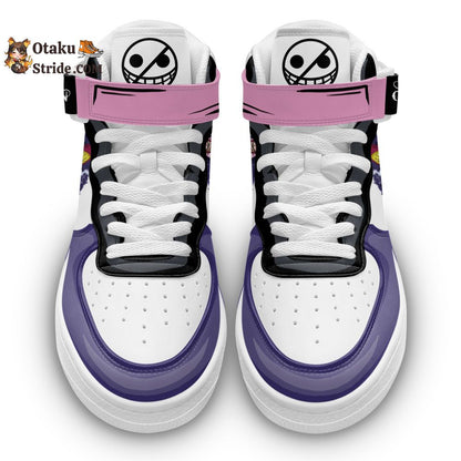 Custom One Piece Anime Shoes – Donquixote Rosinante Sneakers Air Mid