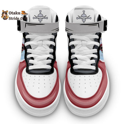 Custom One Piece Anime Shoes – Edward Newgate Sneakers Air Mid Design