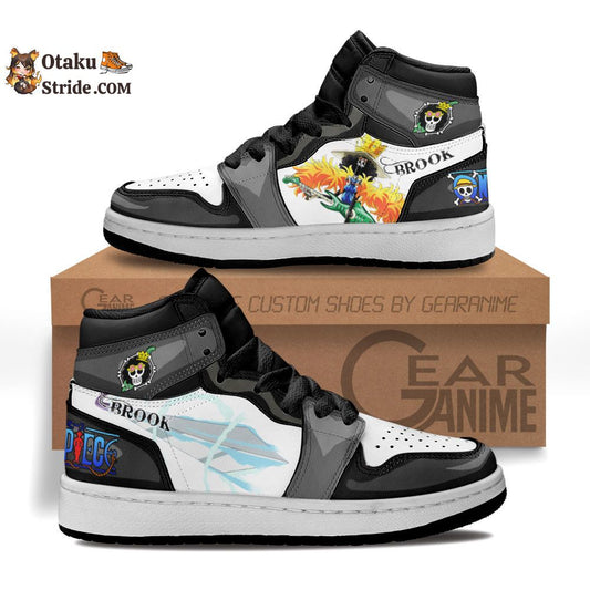 Custom One Piece Anime Shoes – Brook Kids Sneakers