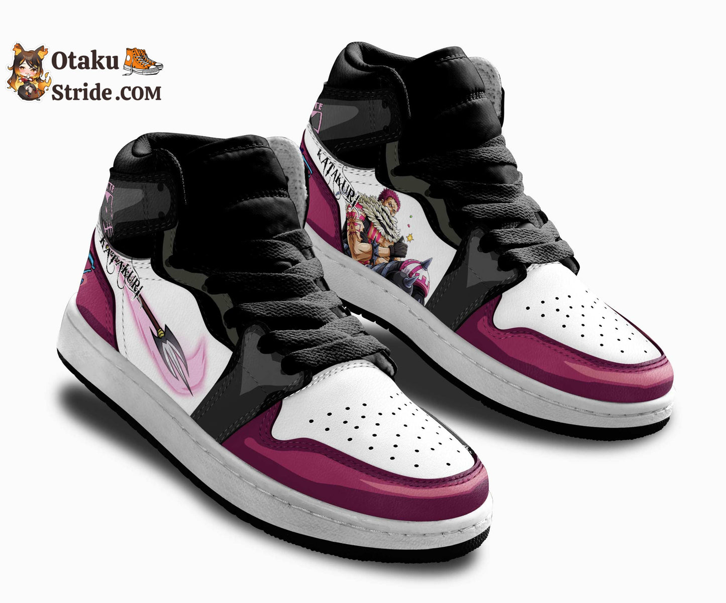 Custom One Piece Anime Shoes – Charlotte Katakuri Kids Sneakers