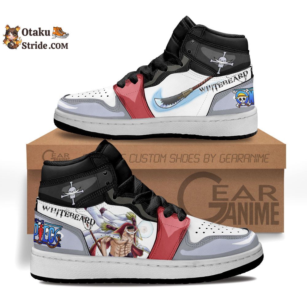 Custom One Piece Anime Shoes – Edward Newgate Kids Sneakers