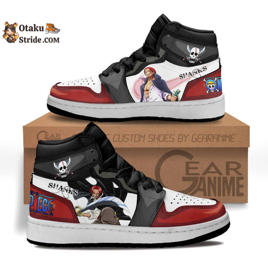 Custom One Piece Anime Shoes – Shanks Kids Sneakers with Unique Anime Print