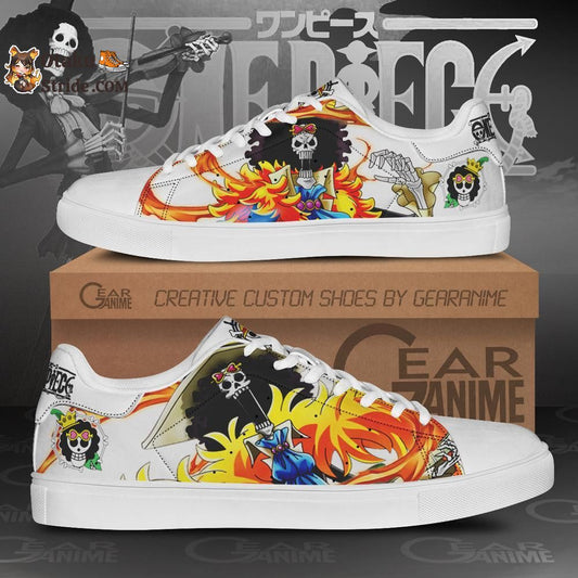 Custom One Piece Anime Skate Shoes – Brook Design