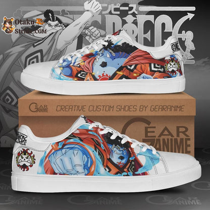 Custom One Piece Anime Skate Shoes – Jinbei Inspired Footwear