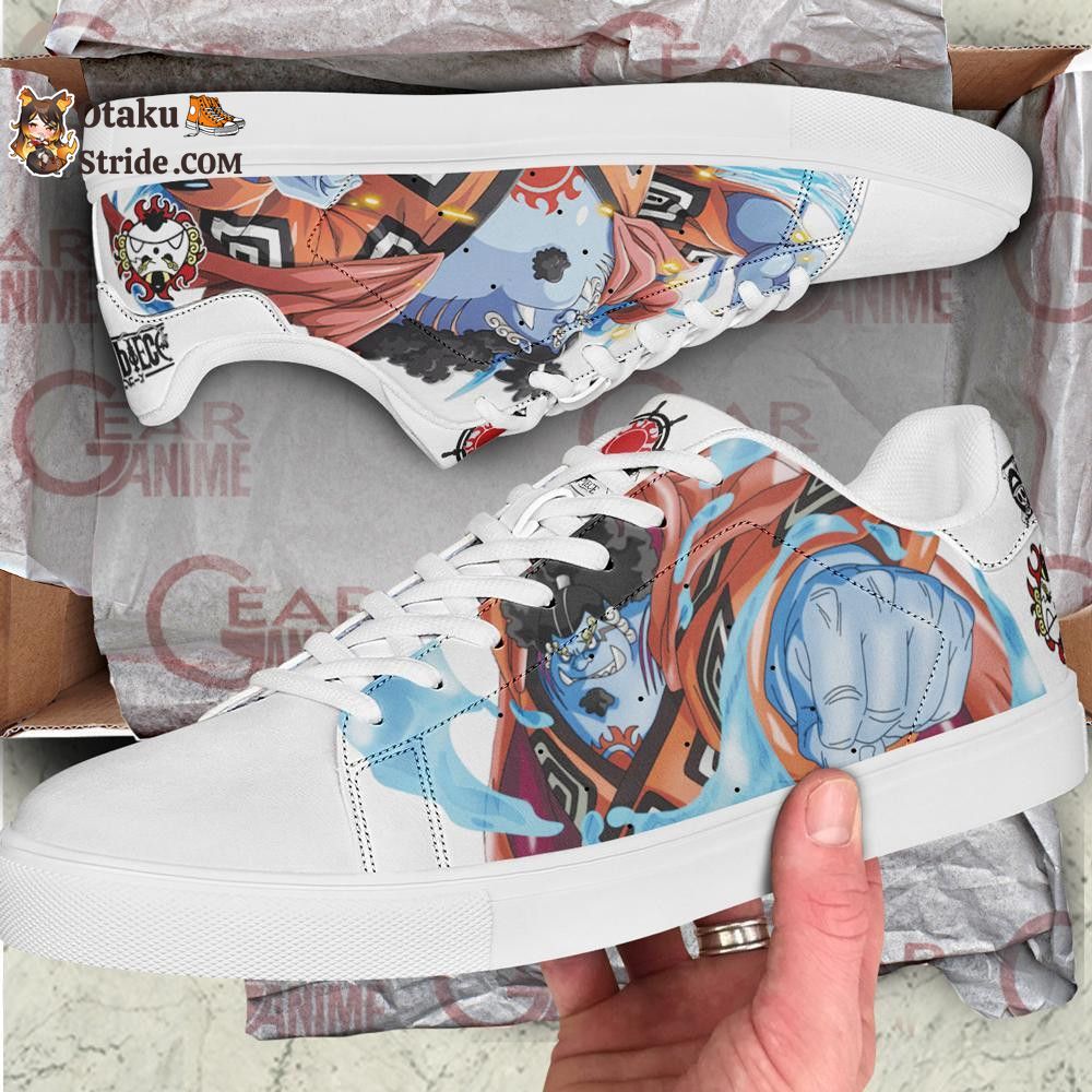 Custom One Piece Anime Skate Shoes – Jinbei Inspired Footwear