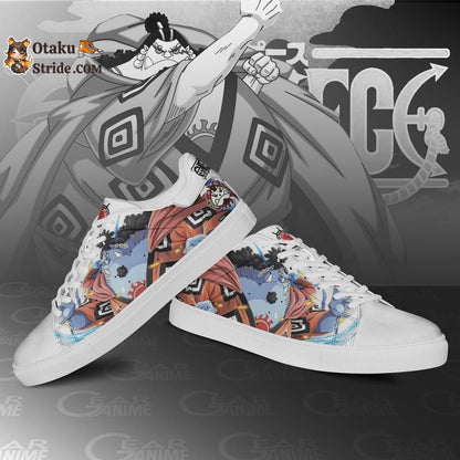 Custom One Piece Anime Skate Shoes – Jinbei Inspired Footwear