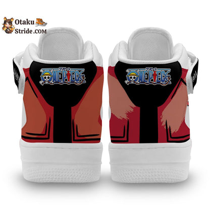 Custom One Piece Anime Sneakers – Boa and Luffy Air Mid Shoes